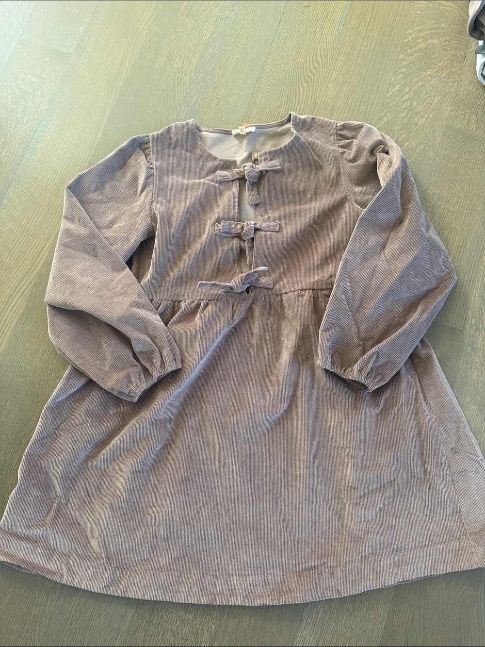 Purple corduroy Aaron & Amber mini dress